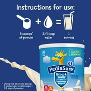 (2 pack) PediaSure Grow & Gain Shake Mix Powder, Vanilla, 14.1 oz Can, 8 Servings