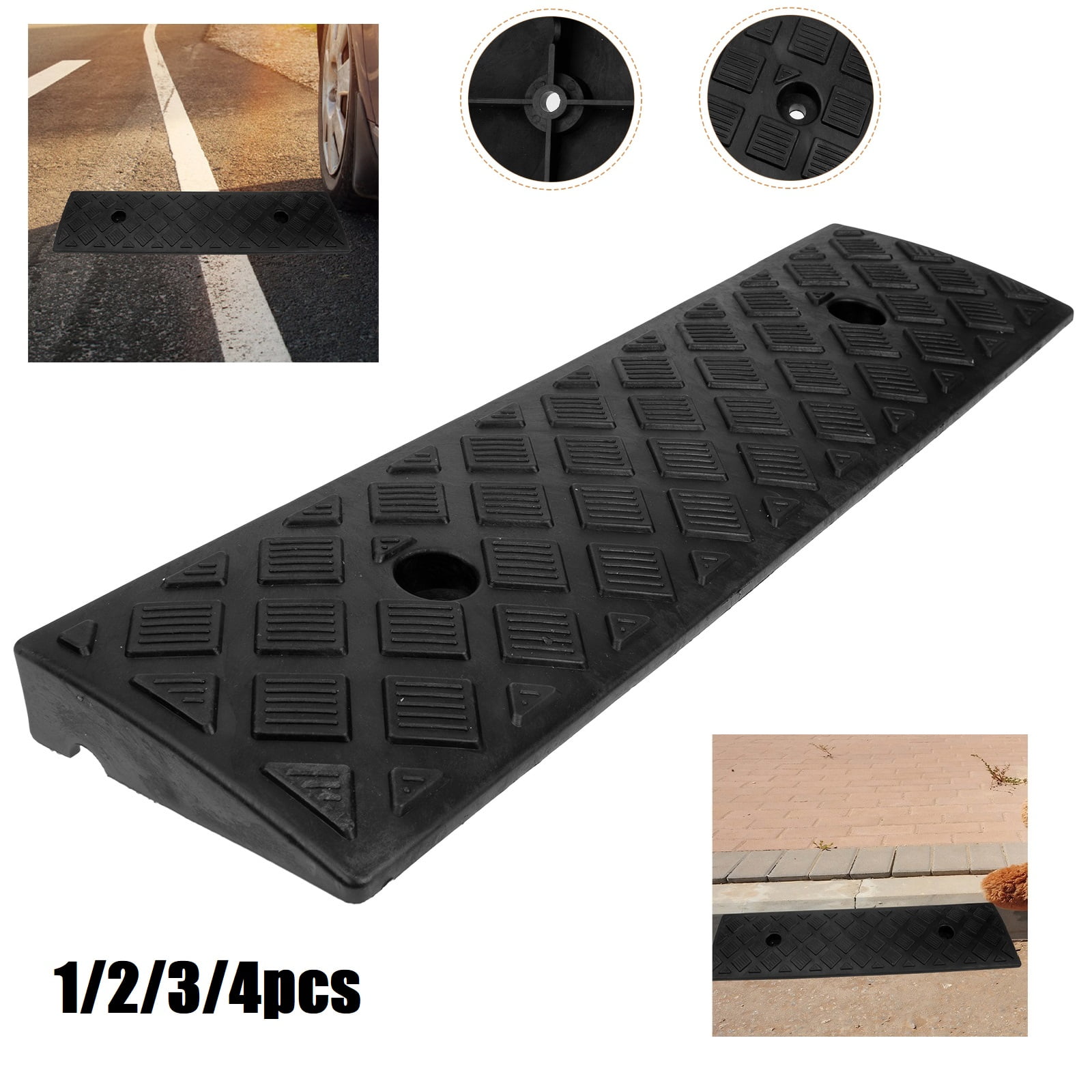 Car/Bike Ramp Slope Ramp Driveway Threshold Ramp Portable Curb Ramp