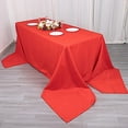 thumbnail image 3 of BalsaCircle 90" x 156" Premium Polyester Rectangular Tablecloth Table Linens Red, 3 of 8