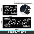 thumbnail image 6 of Black Farmhouse Kitchen Rugs Set 2 Piece Motto Design Seasonal Decorative Rug for Kitchen Low-Profile Floor Mats Decorations for Home Kitchen 17x48+17x30 Inches, 6 of 6