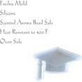 thumbnail image 5 of Graduation Cap Freshie Silicone Mold 2.5 x 3.75 x 0.8 Class of Graduate High School College Hat Gift Scented Aroma Beads Supplies Resin, Car Candles, Soap Oven Safe Bake Heat Resistant to 400 F, 5 of 6