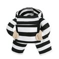 thumbnail image 2 of Halloween Dog Costume Prisoner Outfit - Funny Prison Pooch & Robber Pup Dress Up Pet Costume with Black and White Stripes for Small, Medium, Large Dogs for Holiday Party, Birthday & Photo Props, 2 of 5