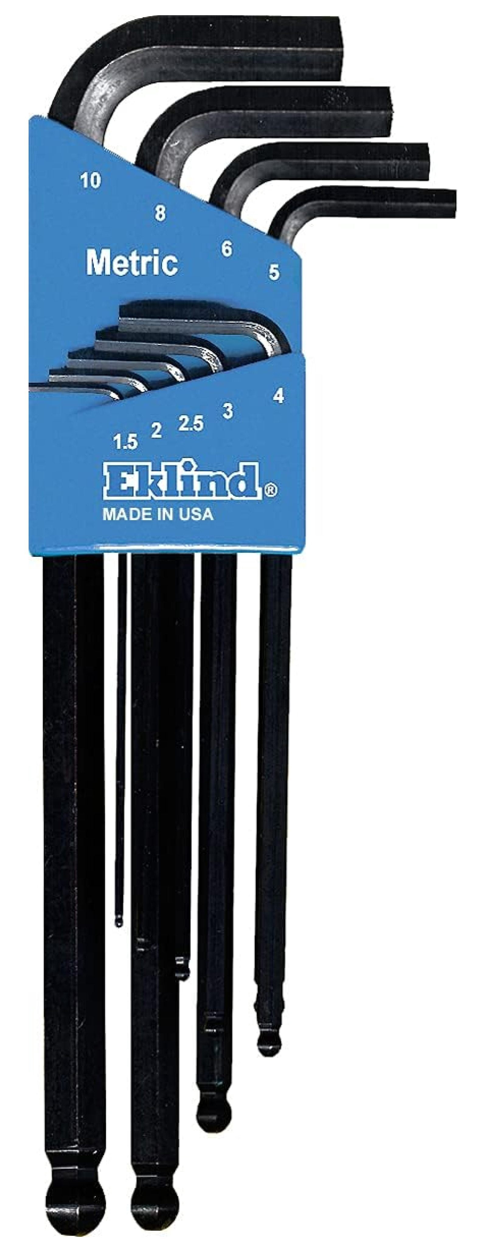Eklind 13222 -Hex L-Key allen wrench Combo- Inch / MM (2 sets 22pc), 22-piece set