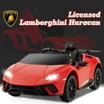 thumbnail image 2 of Licensed Lamborghini Huracan Ride on Car by OLAKIDS, 12V Kids Electric Vehicle Battery Powered Toy with Remote Control, LED Lights, Spring Suspension, Bluetooth, MP3, Aged 3-8 Years, 2 of 9