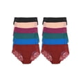thumbnail image 5 of Angelina Cotton Hiphugger Panties with Back Lace Accent (12-Pack), 5 of 6