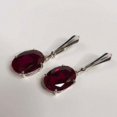 thumbnail image 2 of Natural Certified 925 Sterling Silver 6 Ct Ruby Earrings For Wife/Fiancé/Mother, 2 of 4
