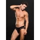thumbnail image 1 of Envy Modern Fishnet Open Back Brief - Small/medium - Black, 1 of 1