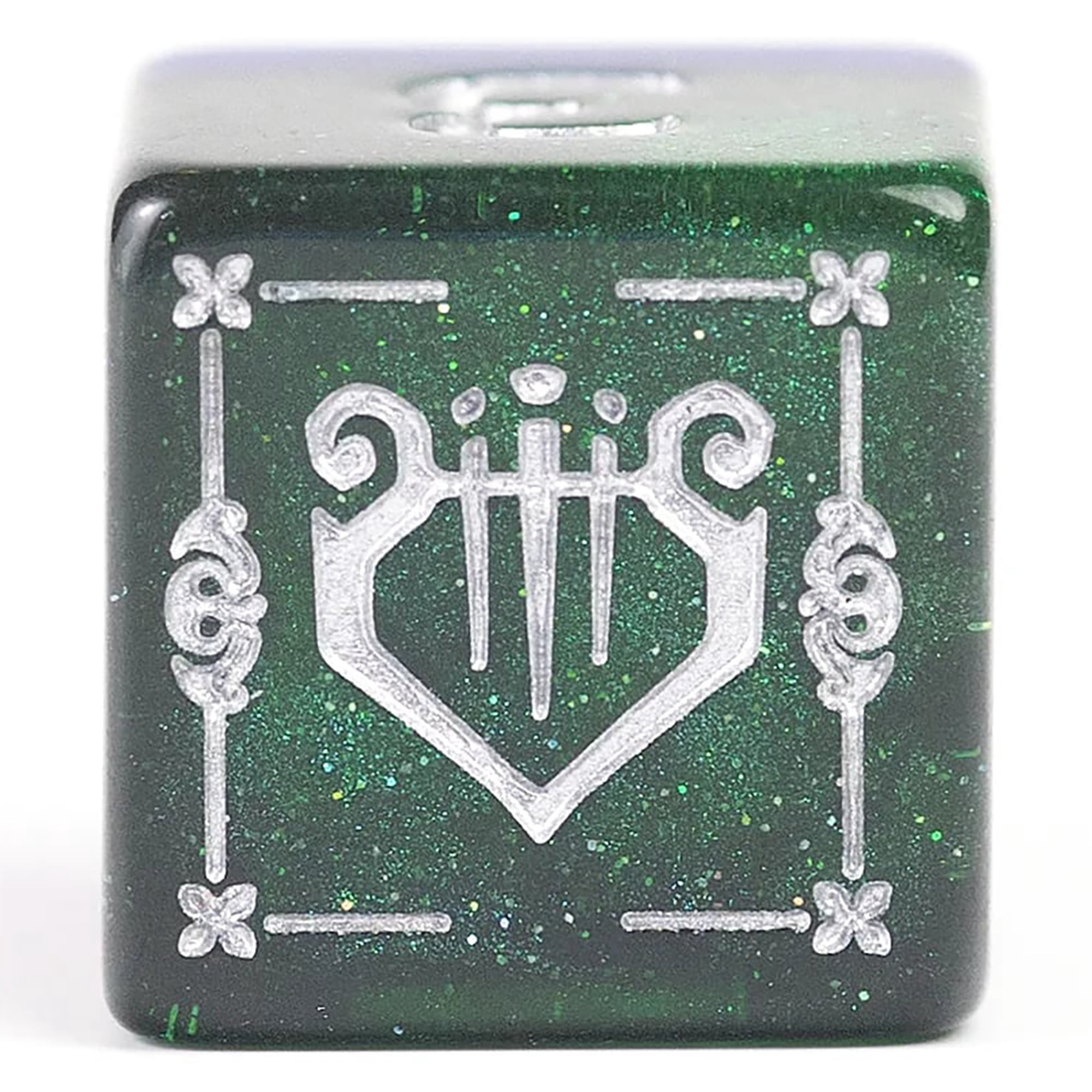 Dungeons & Dragons: D&D Adventure Dice: Bard - Blue & Green -15pc RPG Set, Class Symbols, Roleplaying Game Accessory, Sirius Dice, Officially Licensed
