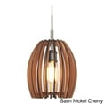 thumbnail image 4 of Woodbridge Lighting Crescendo Canopy 1 Light Wood Mini Pendant in Brass/Black, 4 of 5