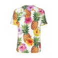 thumbnail image 3 of Rocae Hawaiian Pineappl for Breathable Men's Baseball T-Shirt Fashionable Casual Baseball Jersey, Moisture-wicking Sportswear 4X-Large, 3 of 9