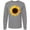Athletic Heather, variant on Inktastic Summer Sunflower Long Sleeve T-Shirt