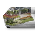 thumbnail image 2 of Tourism Soft Flannel Fleece Throw Blanket, Scenery Mirabell Gardens of Old Historic Fortress in Salzburg Austrian Town, Cozy Plush for Indoor and Outdoor Use, 50" x 70", Multicolor, by Ambesonne, 2 of 5