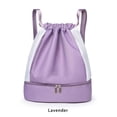 thumbnail image 4 of Bolsa de gimnasio portátil Minnieouse Senderismo Viajes Fitness Entrenamiento Casual Mochila impermeable Púrpura claro, 4 of 6