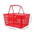 thumbnail image 2 of WRITWAA 1 Pce Panier de Courses Pratique Rouge avec Finition Soignée pour Rangement et Utilisation en Centre Commercial, 2 of 7