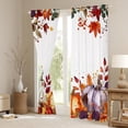 thumbnail image 3 of jejeloiu Rustic Pumpkin Maples Blackout Curtains,Autumn Fall Curtains Pack of 2 (38x45 Each),Country Leaves Window Curtains For Adult,Super Cozy Room Decor, 3 of 6