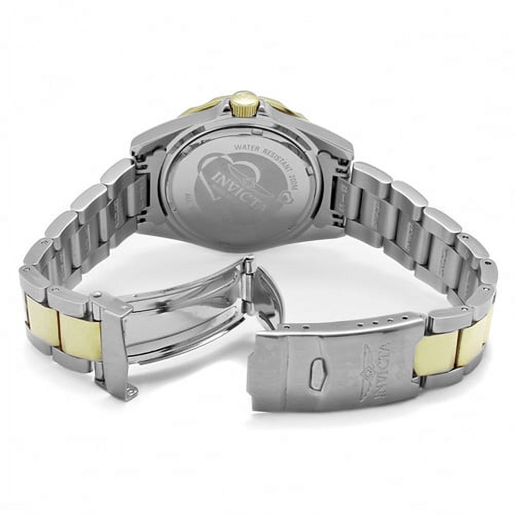 Woman’s Invicta Pro Dive Watch Like New Model#12287 100m Water Resistant Invicta Ladies Pro Diver Silver Crystal Heart Dial Two Tone  main image 2