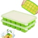 thumbnail image 2 of Billuyoard Bandeja de cubitos de hielo Caja de hielo cuadrada Bandeja de hielo de silicona flexible Molde de gelatina cuadrada con tapa para gelatina de Electrodomésticos No. 4 Billuyoard HA027388-04, 2 of 6
