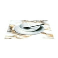 thumbnail image 3 of Ryvnso Placemats Set of 4 White Marble Dining Mats Heat-Resistant Non-Slip Washable Table Mat, 3 of 8