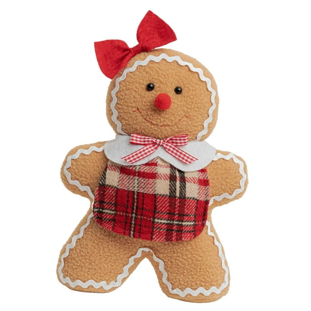 Muñeco de jengibre navideño, decoración creativa para el hogar, peluche decorativo. chica