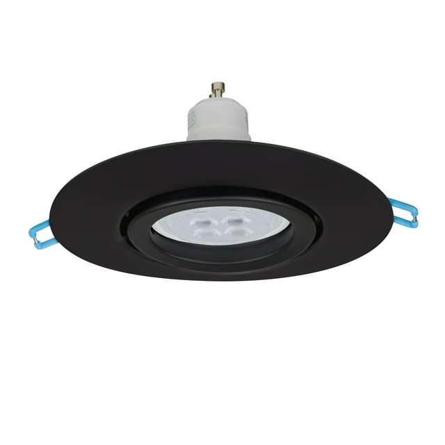 Estevez Luminario Empotrable BASIC XL Negro para Techo con Portalámparas GX5.3 MR16 IP20