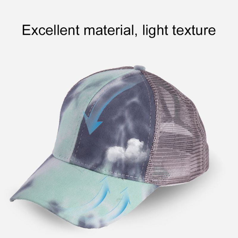 Tie Dye Baseball Mesh Hat Breathable 