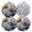 Black1444, variant on 4 PCS Pot Holders for Kitchen,Potholders Sets with Hook for Oven,Cooking,Baking,Lemon - Filled Botanical Illustration