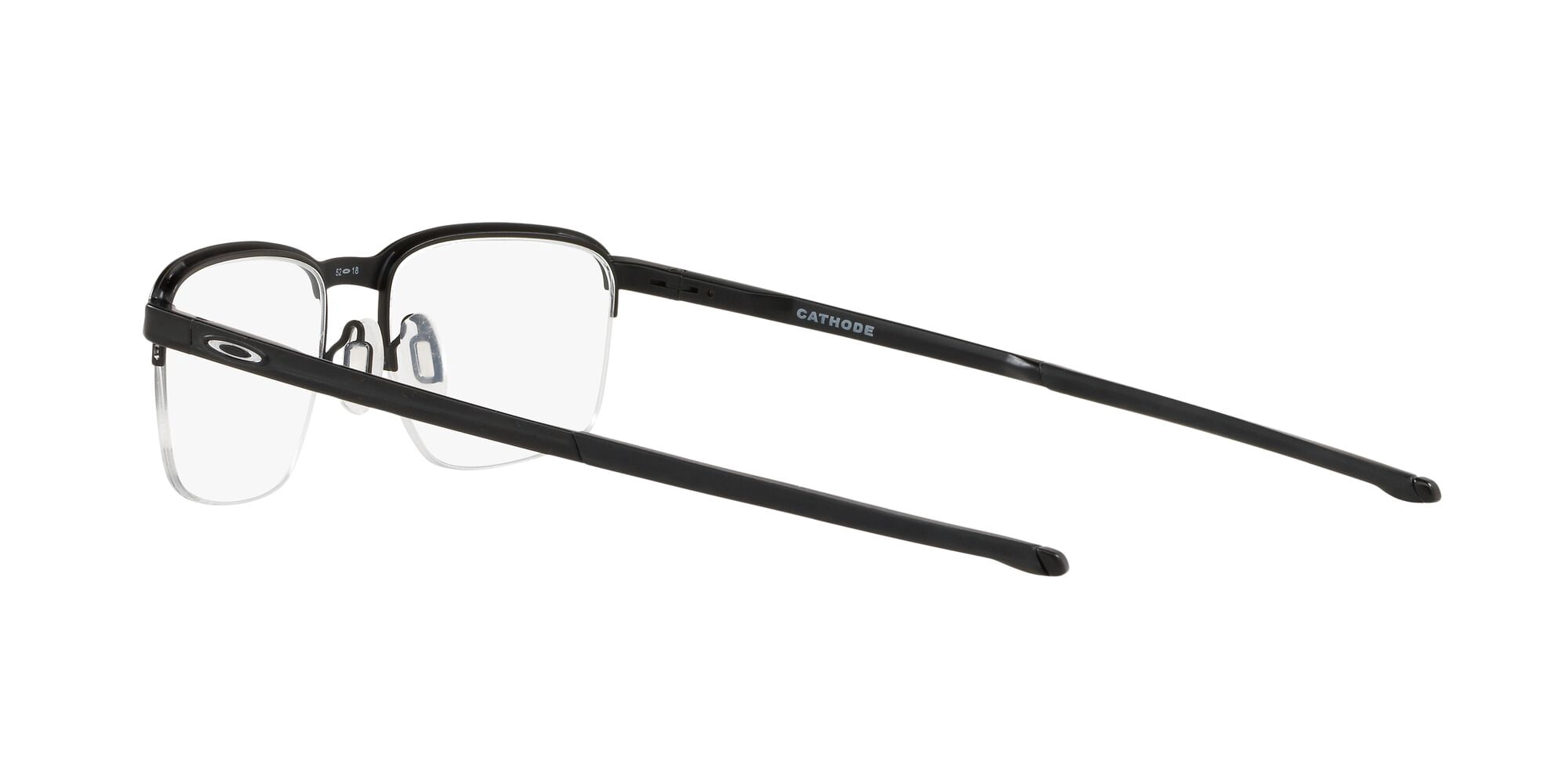 Oakley Unisex Size 54 Rectangular Cathode Optical Glasses, Satin Black/Demo Lens