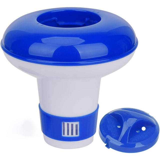 Mini dispensador químico flotante para spa, flotador de tabletas de cloro/bromo para tabletas de 1 pulgada, idea para spa, bañera de hidromasaje y piscinas inflables y sobre el suelo