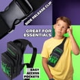 thumbnail image 4 of Bolso cruzado Minecraft para niños y adolescentes con diseño Creeper, 4 of 6