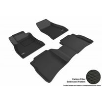3D MAXpider 2013-2019 Fits Nissan Sentra 1st Row 2nd Row Kagu Carbon Fiber Embossed Pattern Black Floor Mat L1NS07601509