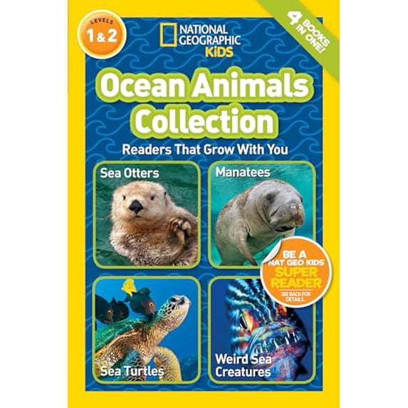 Pre-Owned Ocean Animals Collection (National Geographic Kids Readers, Levels 1 & 2): Readers That Grow with You (Library Binding) 1426322747 9781426322747