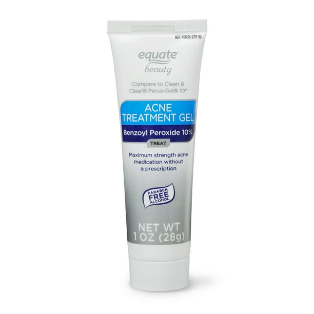 Equate Beauty 10 Benzoyl Peroxide Acne Treatment Gel, 1 oz
