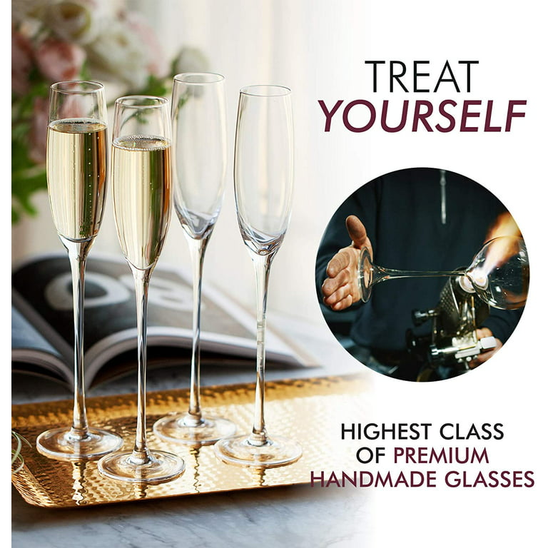 Elixir Glassware elixir glassware classy champagne flutes - hand