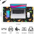 thumbnail image 5 of Long Mouse Pads for Desk,Black Dinosaurs Jackson Text Pattern Desk Mats on Top Of Desks, Desk Mouse Pad Extra Large with 3mm Non-Slip Base and Stitched Edge for Gaming,Office,Work,Home 31.5"x15.7", 5 of 6
