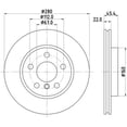 thumbnail image 2 of Hella 355123481 Disc Brake Rotor, 2 of 2