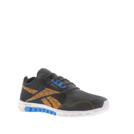 Reebok Realflex Run 2.0 Men/Adult shoe size 8 Casual V46843 Gravel/Blue/Orange/White