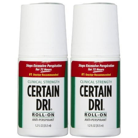 Antiperspirant Roll On for Excessive Perspiration 1.2 oz Set of 2 (The Best Antiperspirant For Excessive Sweating)