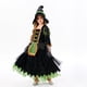 thumbnail image 2 of De Disfraz de bruja de Halloween para niñas, vestido de bruja morado y negro de lujo con sombrero, perfecto para fiestas de Halloween, 2 of 5