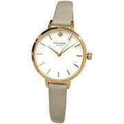 KATE SPADE METRO WOMEN'S GREY LEATHER ROSE GOLD TONE STAINLESS WATCH KSW9007