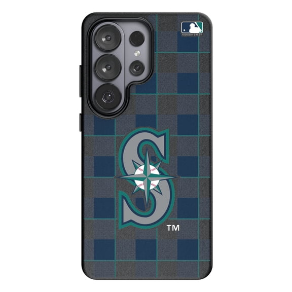 Keyscaper Seattle Mariners Plaid Galaxy Magnetic Bump Case