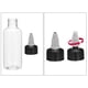 thumbnail image 4 of Uxcell 10Pcs 2oz/60ml Botellas de Compresión, Botellas de Dispensación Claras con Tapas de Rosca, Plástico, 4 of 6