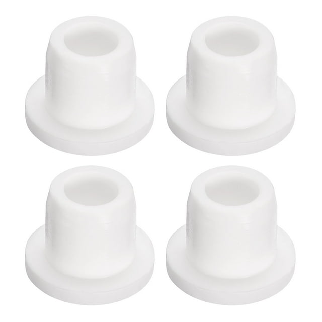 Unique Bargains 4 Pcs White Plug Holes, T10 Rubber Button Plug for 9-10mm / 0.35'-0.39' Hole