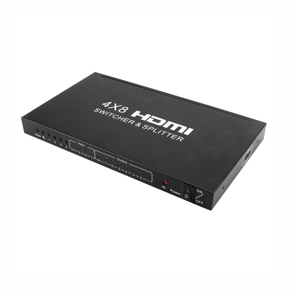 Axgear Hdmi 4x8 Switch Splitter 4 In 8 Out 4kx2k 1080p With Remote 4k Walmart Canada