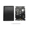 thumbnail image 4 of 3X M.2 NGFF (SATA) SSD to 2.5 Inch SATA Adapter Card 8mm Thickness Enclosure, 4 of 4
