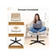 thumbnail image 3 of Silla Ergonómica de Oficina sin Brazos, Beige, Altura Ajustable (79-92 cm), Respaldo Reclinable 20°, Giro 360°, Asiento Acolchado (65x52 cm), Base Metálica Negra (136 kg), para Hogar y Escritorio, 3 of 4