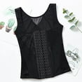 thumbnail image 2 of ZQUUVOU Women's Waist Trainer Corset Tummy Control Shapewear Sleeveless Sport Workout Body Shaper Vest Post Surgical Tops Black, 2 of 4