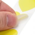 thumbnail image 4 of 2 Roll Heart Paper Stickers Adhesive Labels Roll Stickers Gift Tag for Envelopes Party Presents Decoration Yellow 25x24x0.1mm 500pcs/roll, 4 of 4