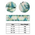thumbnail image 6 of Xipuska Watercolor Dragonfly Bed Runners for Queen Size Bed, Decorative Bed Throws for Foot of Bed, Turquoise Blue Ombre Animals Bed Runner Sofa Throw Bedding Scarf Protector Slipcover for Bedroom, 6 of 6