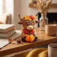 thumbnail image 5 of Solid Resin Cow Desktop Figurine Ornament, fine‑finished handicraft styling, compact desktop‑sized design, serves as shelf decoration, housewarming and everyday souvenir gift, 5 of 7