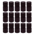 thumbnail image 1 of OULII 20pcs Small Plastic Bottles with Lids for Chemical Containers Brown PP Material, 1 of 5